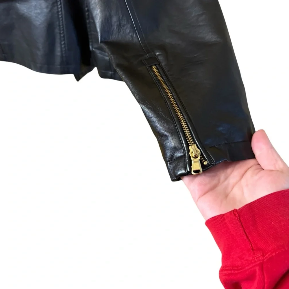 The Limited Women's Black Faux Leather Jacket - Picture 5 of 9